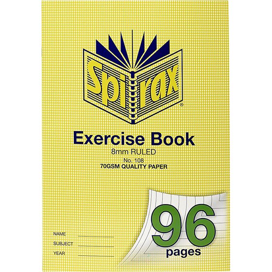 Spirax PP Graph Book A4 96PAGE 10MM