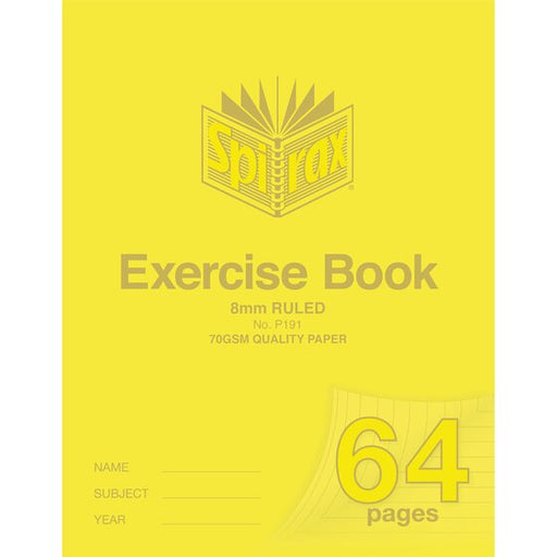 Spirax P191 Exercise Book 225X175 8MM 64PAGE