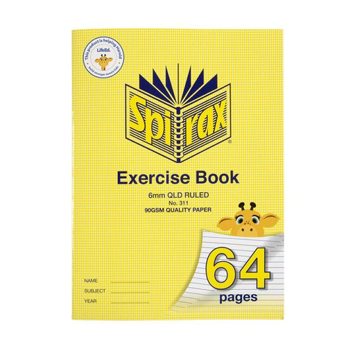 Spirax 311 Super Size Exercise 320X235 64PAGE 6MM
