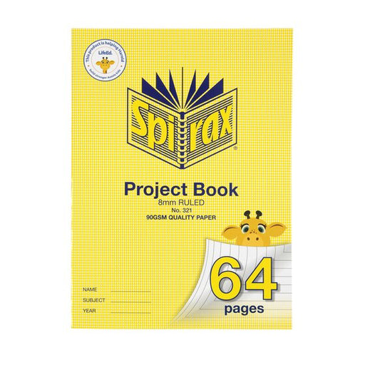 Spirax 321 Super Size Project Book 320X235 64PAGE 8MM
