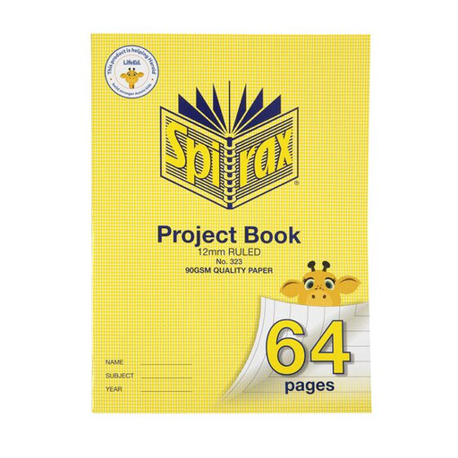Spirax 323 Super Size Project Book 320X235 64PAGE 12MM