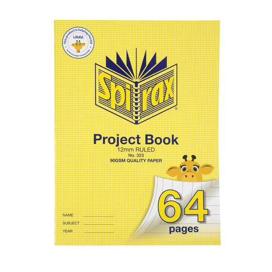 Spirax 323 Super Size Project Book 320X235 64PAGE 12MM
