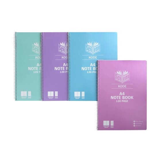 Spirax Kode A4 120PAGE Metallic