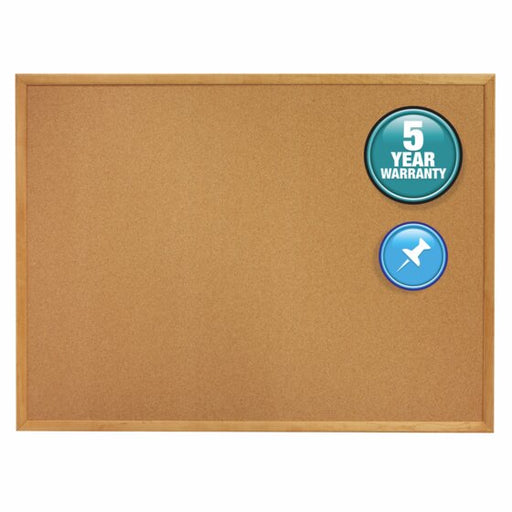 Quartet Corkboard Oak Frame 900X1200MM