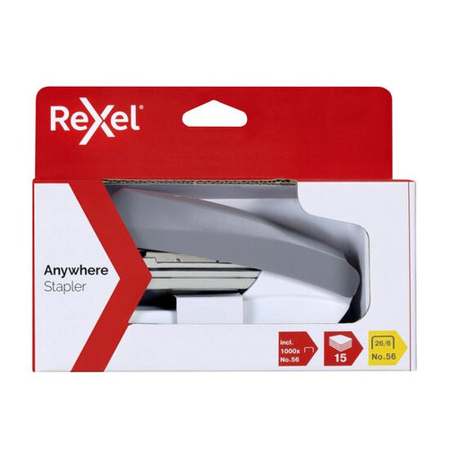 Rexel Anywhere Stapler Half Strip Grey