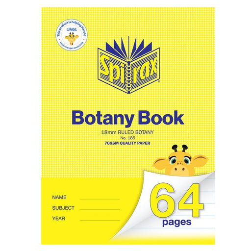 Spirax Botany Book A4 64PG 18MM
