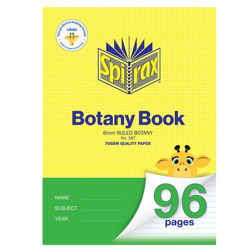 Spirax Botany Book A4 96PG 8MM
