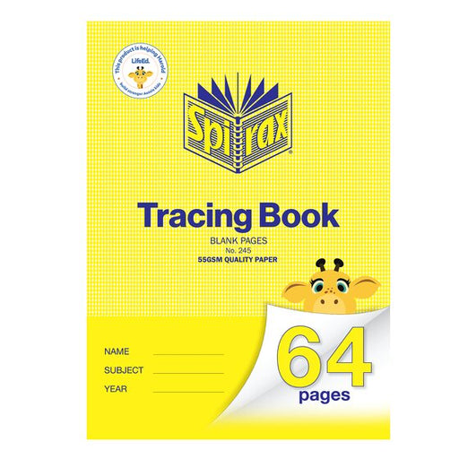 Spirax Tracing Book A4 64PG Blank