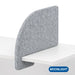 SANA Serenity Desk Screen 24mm Slide-On Divider 680 x 420mm Arc Edge