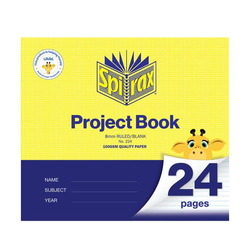 Spirax Project Book 273X300MM 24PG 8MM