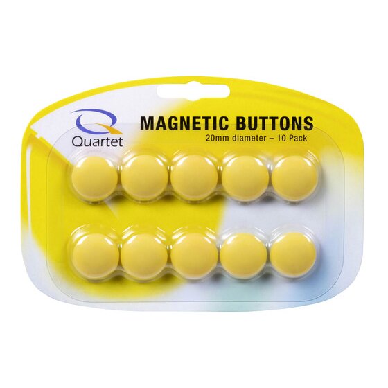 Quartet Magnet Buttons 20MM Yellow PK10