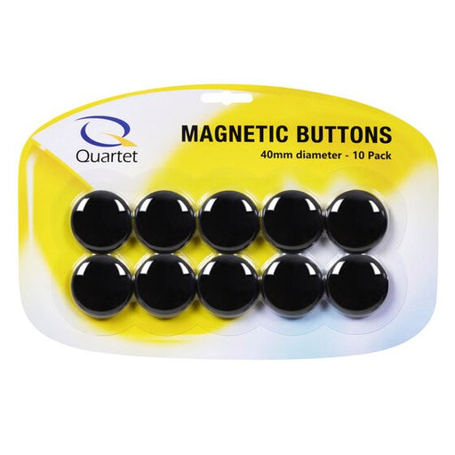 Quartet Magnet Buttons 40MM Black PK10