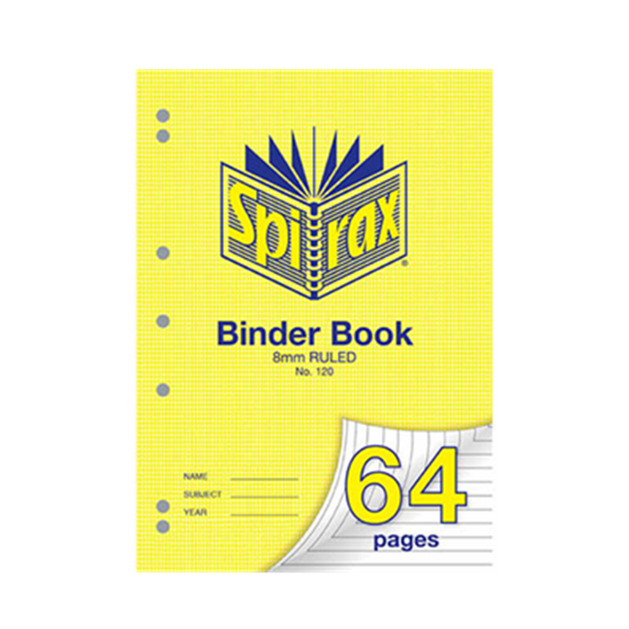 Spirax 120 Binder Book A4 8 mm - 64 Page