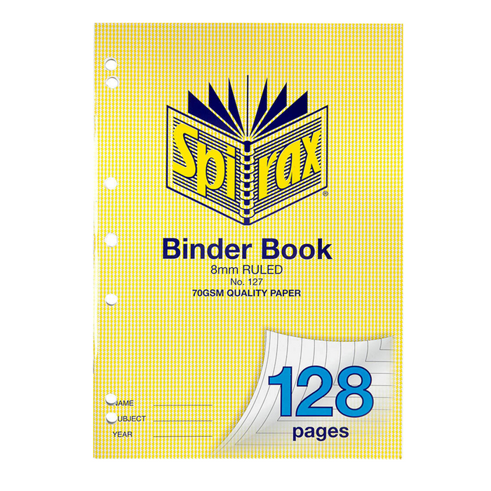 Spirax 127 Binder Book A4 8 mm - 128 Page