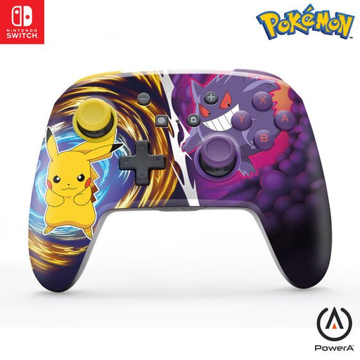 Powera Enhanced Wireless Controller Pika Vs Gengar for Nintendo Switch