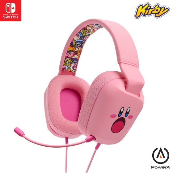 Powera Wired Headset Kirby Mouthful for Nintendo Switch