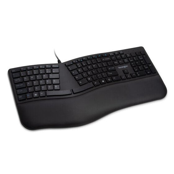 Kensington Wired Ergo Keyboard Black