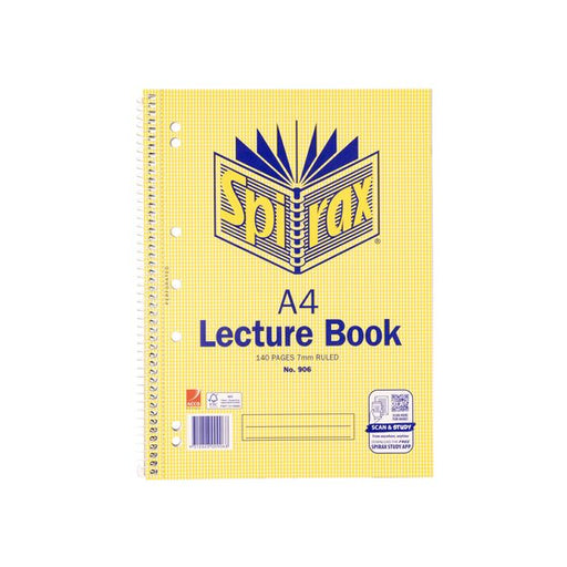 Spirax 906 Lecture Book A4 140 Pages S/O