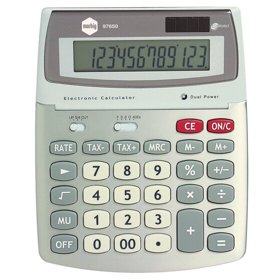 Marbig Calculator Desktop 12 Digit GST