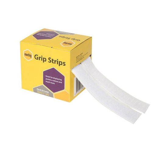 Marbig Grip Strips Hook Only 25MM X 3.6M