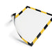 Durable Duraframe Magnetic Security A4 YW/BLK Pack 5