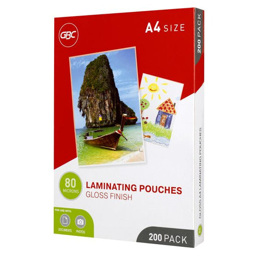 Gbc Laminating Pouch A4 80 Micron Pack 200