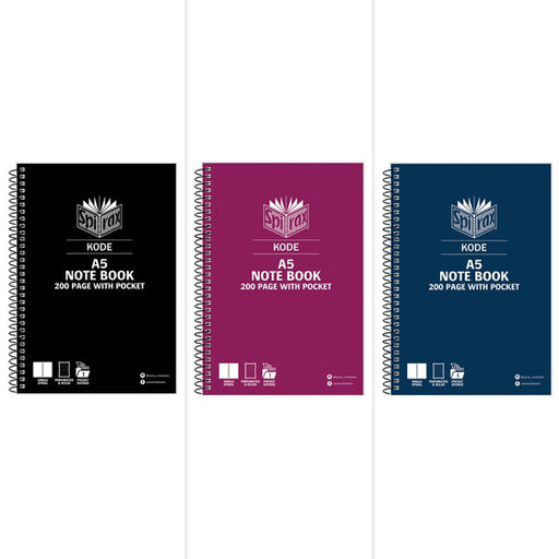 Spirax Kode 963 A5 Notebook A5 200PAGE