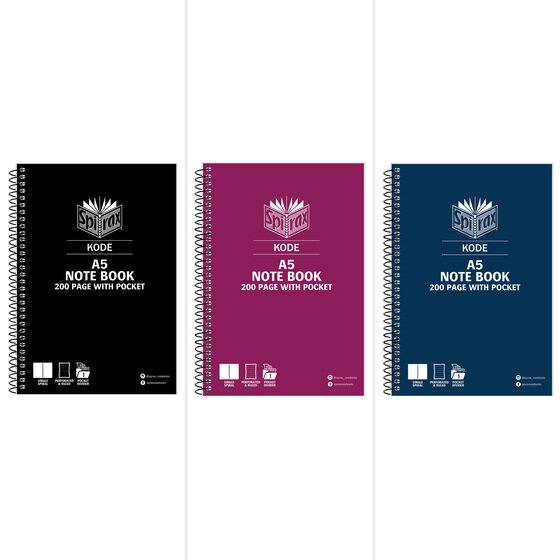 Spirax Kode 963 A5 Notebook A5 200PAGE