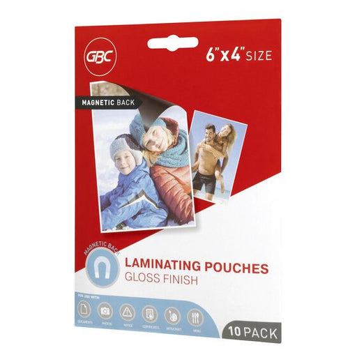 Gbc Laminating Pouch Photo 175 Micron Pack 10 Magnetic