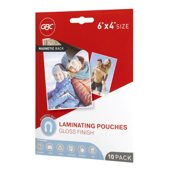 Gbc Laminating Pouch Photo 175 Micron Pack 10 Magnetic