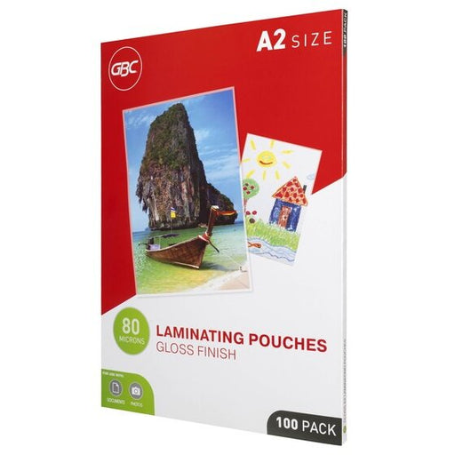 Gbc Laminating Pouch A2 80 Micron Pack 100