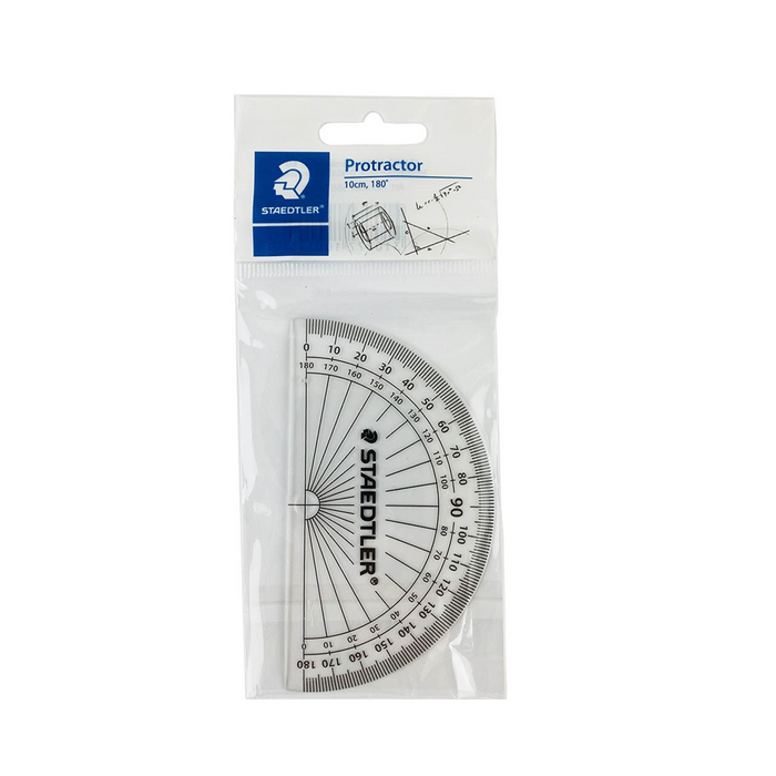 Staedtler Protractor 10cm Clear