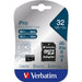 Verbatim Pro 32GB Micro Sdhc Card Class 10 (uh)