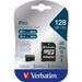 Verbatim Pro 128GB Micro Sdxc Card Class 10 (UHS-3 Ad)