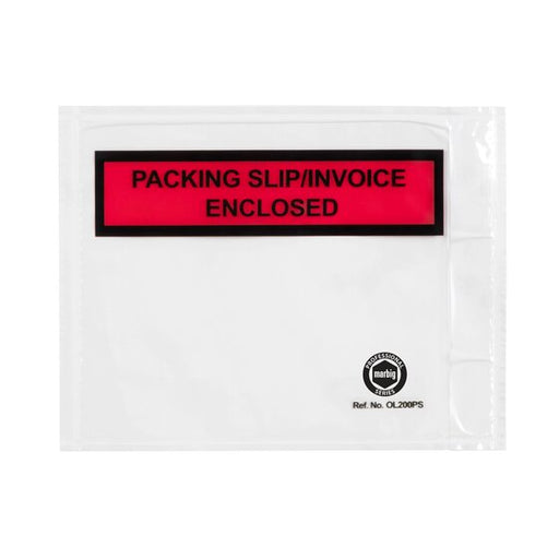 Marbig Professional Packaging Envelope 'packing SLIP/INVOICE Enclosed' 155x115MM BOX1000