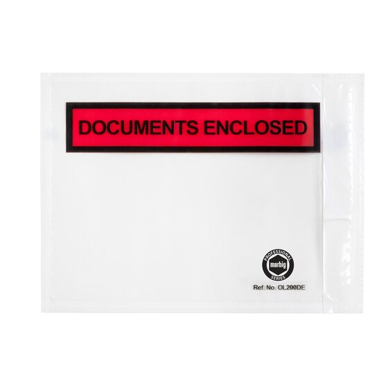 Marbig Packaging Envelope 'documents Enclosed' 155x115MM BOX1000