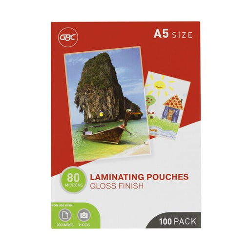 Gbc Laminating Pouch A5 80 Micron Pack 100