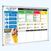 Visionchart Printed Magnetic Whiteboard Standard Frame 2100 x 1200mm PVB2112