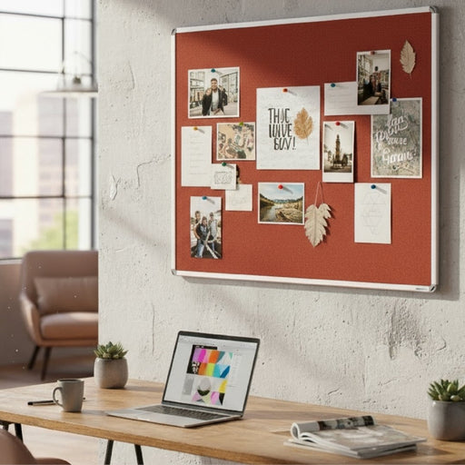 Visionchart Krommenie Pinboard Standard Frame 900 x 600mm KR9060