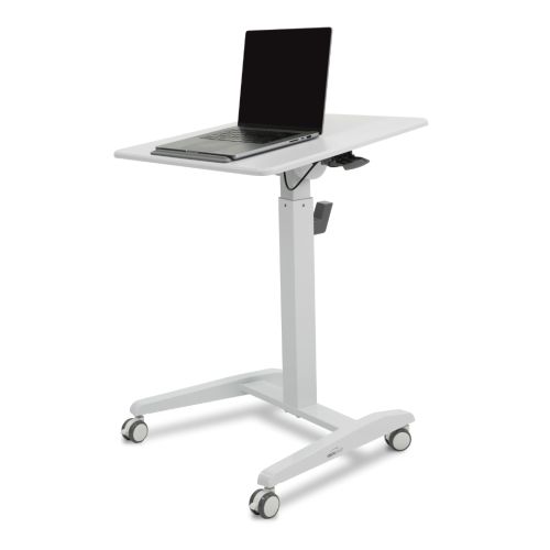 Visionchart Height Adjustable Mobile Laptop Desk 700 x 520mm White BRL101