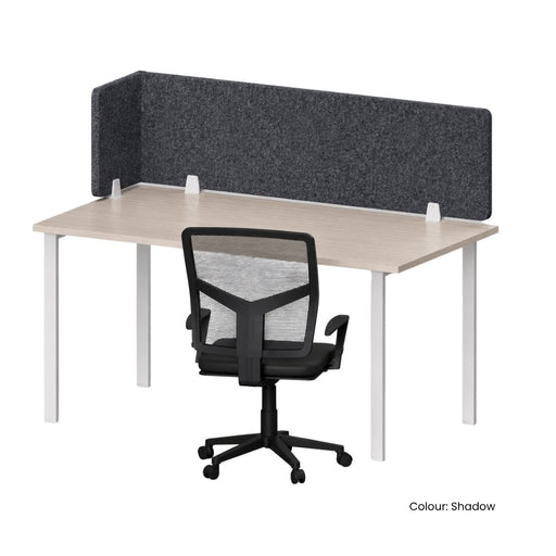 SANA Serenity Desk Screen 12mm Above Desk 1800 x 600+300mm