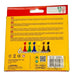 Luxor Jumbo Marker Pack of 6 – Washable Bright Colors