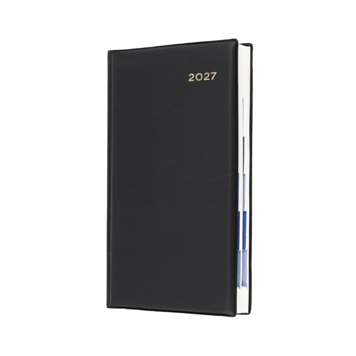 2027 Calendar Year Diary/Planner - 12 Month Octavo Day to Page w Monthly Tabs - PVC Cover - Collins