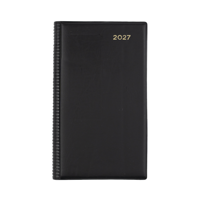 2027 Calendar Year Diary/Planner - 12 Month Octavo Day to Page w Monthly Tabs - PVC Cover - Collins