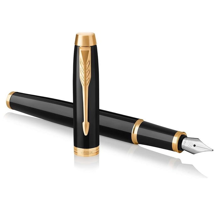 Parker IM Black Gold Trim Fountain Pen