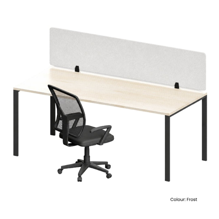 SANA Serenity Desk Screen 24mm Above Desk 1800 x 400mm