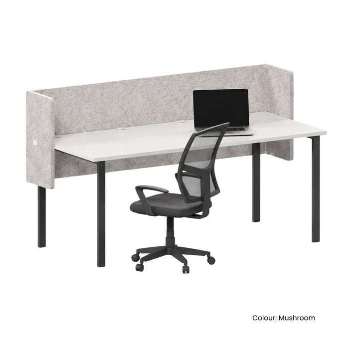 SANA Serenity Desk Screen 24mm Above and Below Desk 1500 x 800mm Assorted