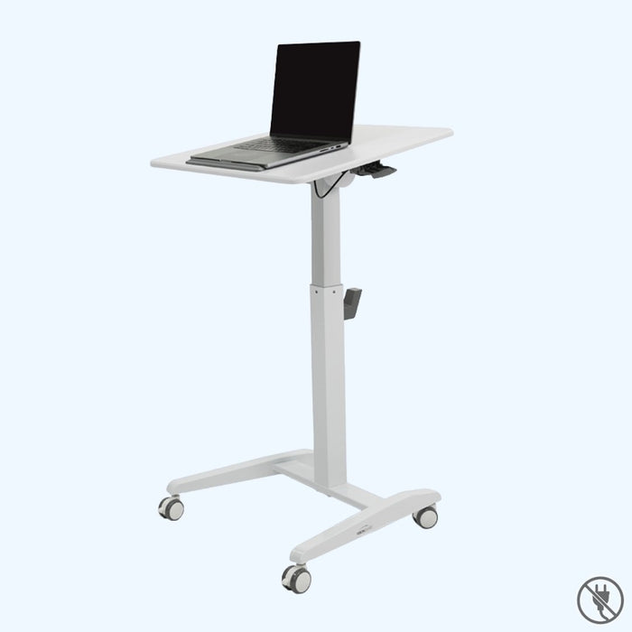 Visionchart Height Adjustable Mobile Laptop Desk 700 x 520mm White BRL101