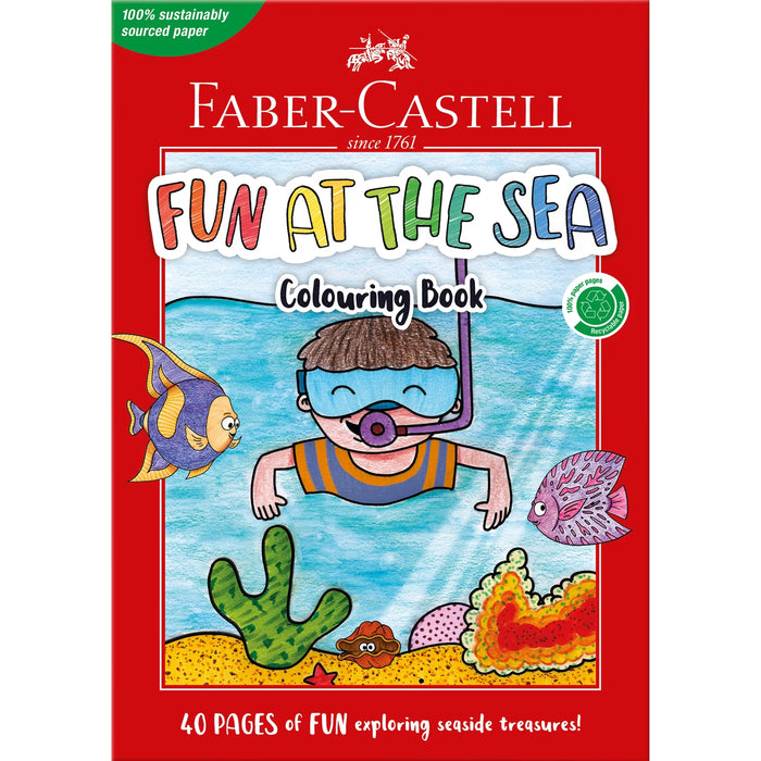 Faber Castell Fun at the Sea Colouring Book (40 Pages)