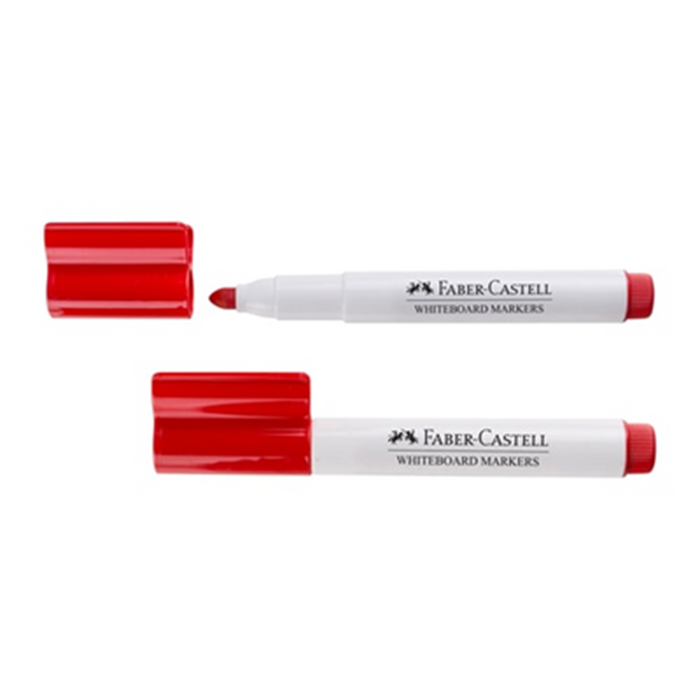 Faber-Castell Connector Whiteboard Marker - Red (Each)